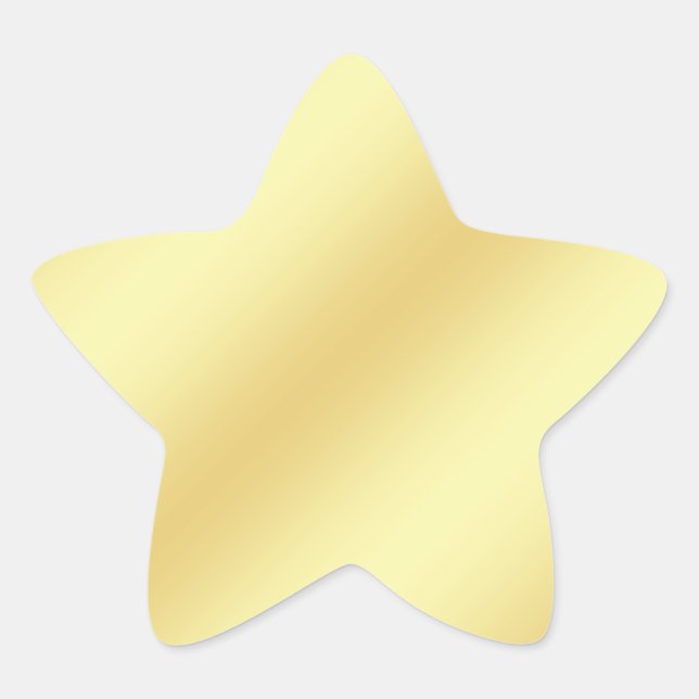 Étoile Sticker Gold Faux Foil (Devant)