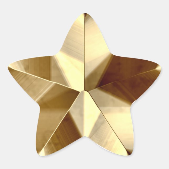 Étoile Sticker Gold Star (Devant)