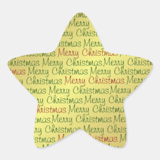 Étoile Sticker Joyeux Noël