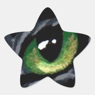Étoile Sticker "Oeil de chat : Vert"