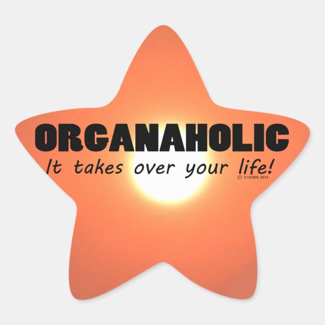 Étoile Sticker Organaholic Life Star (Devant)