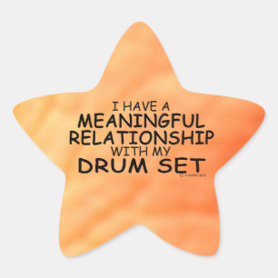 Étoile Sticker Star Set Drum Relation Significative