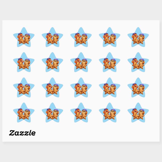 Étoile Title star shaped sticker sheet for teacher gradin (Feuille)