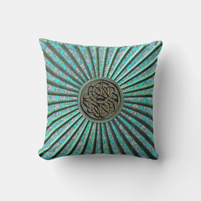 Étoile verte avec la damassé et le coussin (Recto)