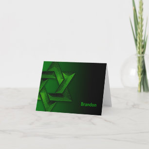 Étoile verte et noire de David Merci