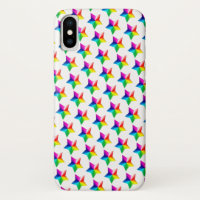 étoiles arc-en-ciel sur Coque blanc-coque iphone M