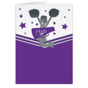 Étoiles Argentées Violettes Remerciements de Cheer