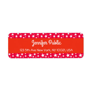 Étoiles blanches rouges de Noël Script manuscrit