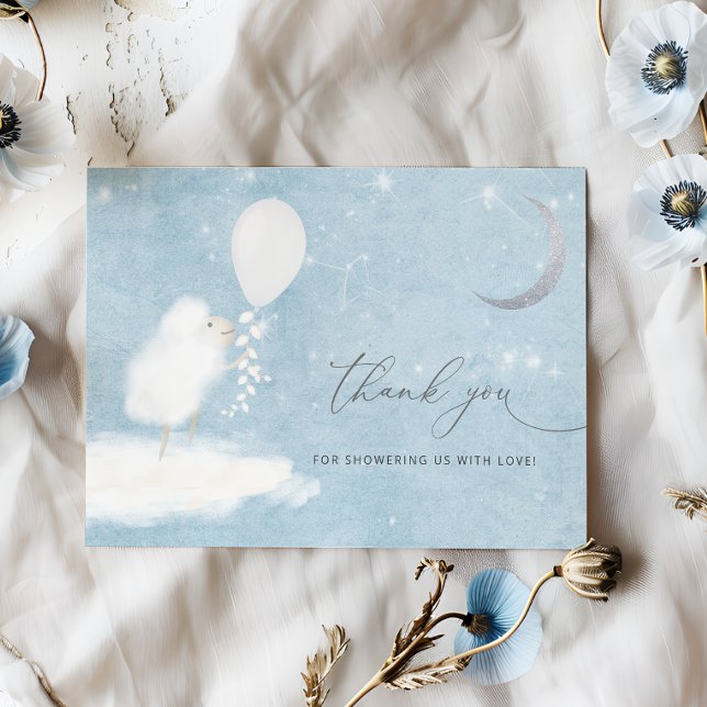 Étoiles célestes de lune et Merci de Baby shower d (Créateur téléchargé)
