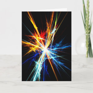 étoiles colorées - Carte