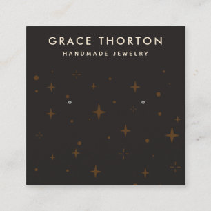 Étoiles cosmiques portant bijoux carte d'affichage