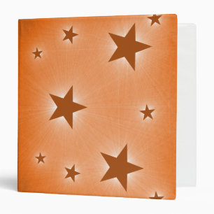 Étoiles dans le classeur de ciel nocturne, orange