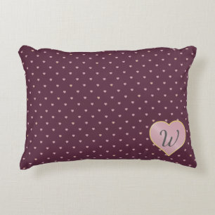 Étoiles dans les coeurs sur le Coussin d'accents d