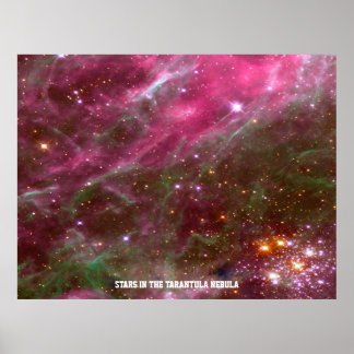 Étoiles dans Tarantula Nebula Poster de valeur de 