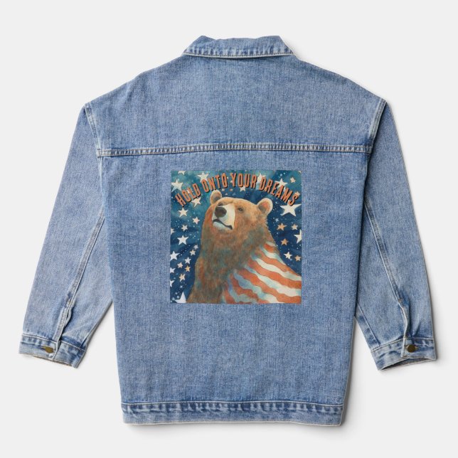 Étoiles de Dreamer et rayures Bear Denim Jacket (Verso)