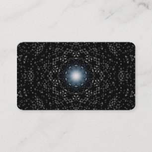 Étoiles de gris sur les cartes de visite noirs de