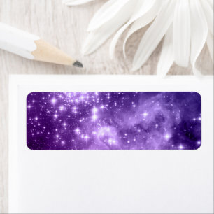 Étoiles de magie violette Art numérique céleste