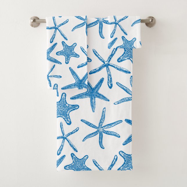 étoiles de mer en bleu (En situation)