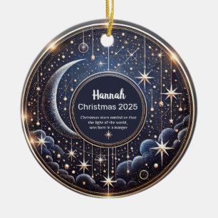 Étoiles de Noël Ornement personnalisé