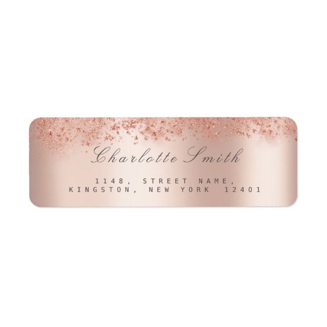 Étoiles de poussière Rose rose Blush Retourner l'a (Devant)