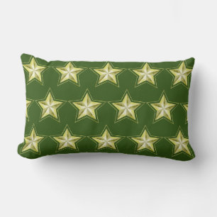 Etoiles d'or sur Coussin Lumbar vert