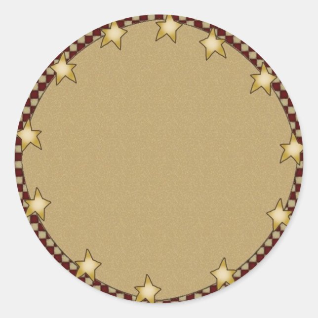 Étoiles et chèques Pays Sticker à thème principal (Devant)