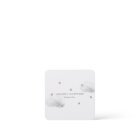 Etoiles et nuages gris Carte de visite blanc simpl