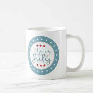 Étoiles et rayures 4 juillet Mug de café