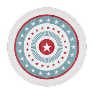 Étoiles et rayures 4 juillet Planche à découper en