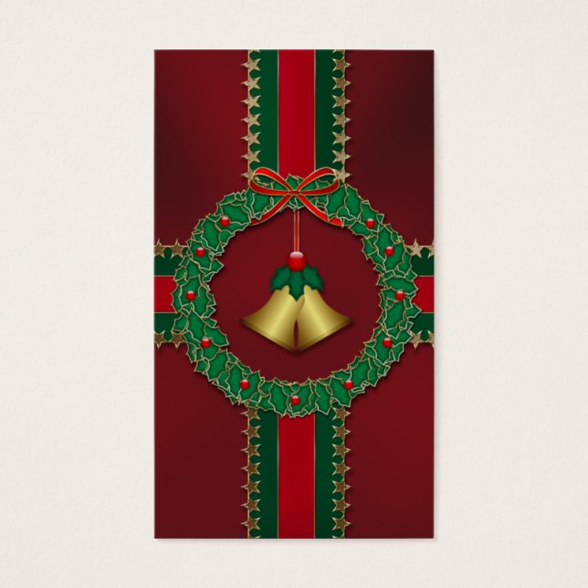 Étoiles et rayures Signets de Noël (Devant)