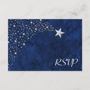 Étoiles filantes argentées RSVP