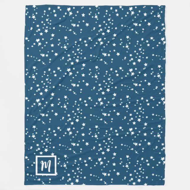 Étoiles monogramme couverture polaire (Devant)