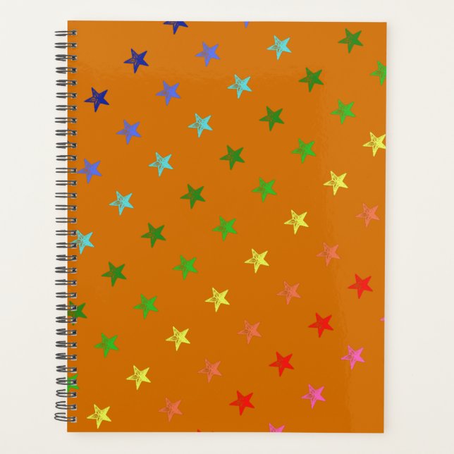 Étoiles multicolores en Crayon (Devant)