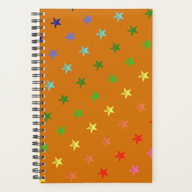 Étoiles multicolores en Crayon (Devant)