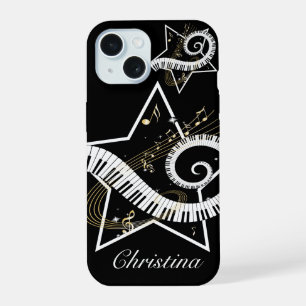Étoiles musicales personnalisées notes dorées