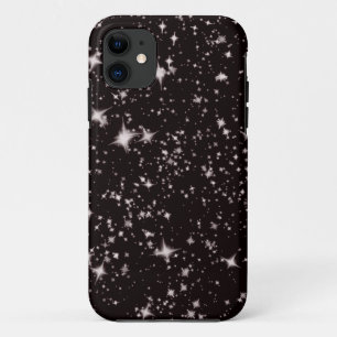 étoiles noir nuit coque iphone