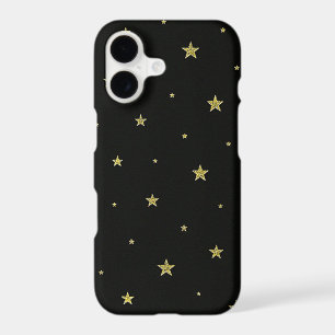 Étoiles noires et jaunes dorées