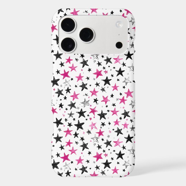 Étoiles Roses Argent Noir (Verso)