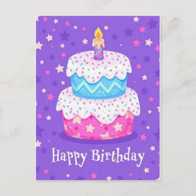 Étoiles sensationnelles Carte de vœux d'anniversai (Devant)