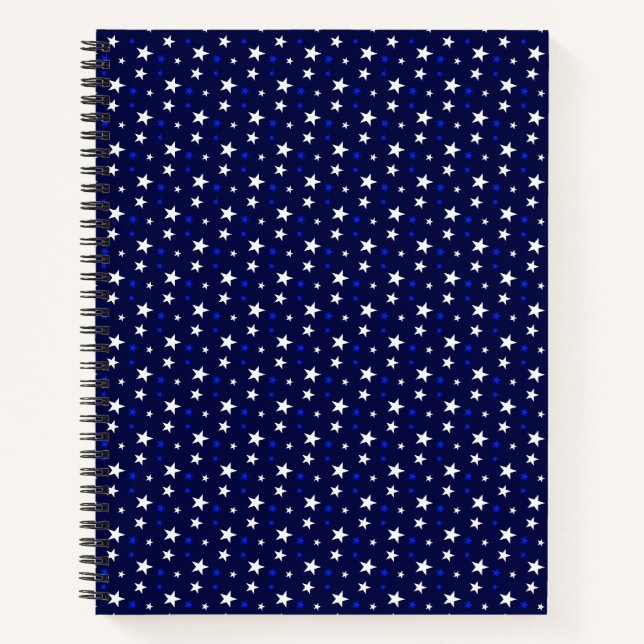 Étoiles sur le Carnet bleu marine (Devant)