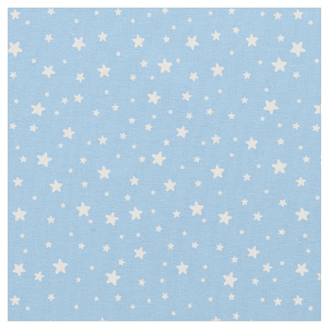 Étoiles sur le tissu bleu-clair (Fermer)