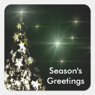 Étoiles sur Stickers Ciel de nuit Arbre de Noël