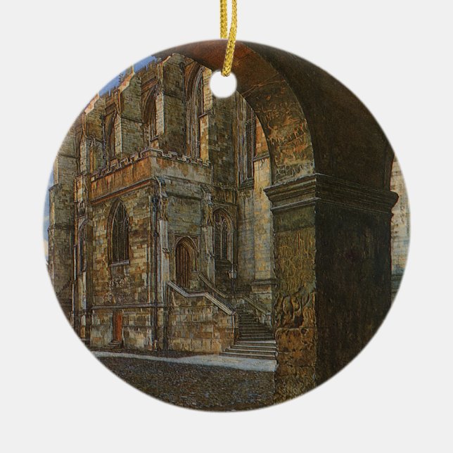 Eton College Chapel by Anna Alma Tadema Ceramic Ornament (Front)