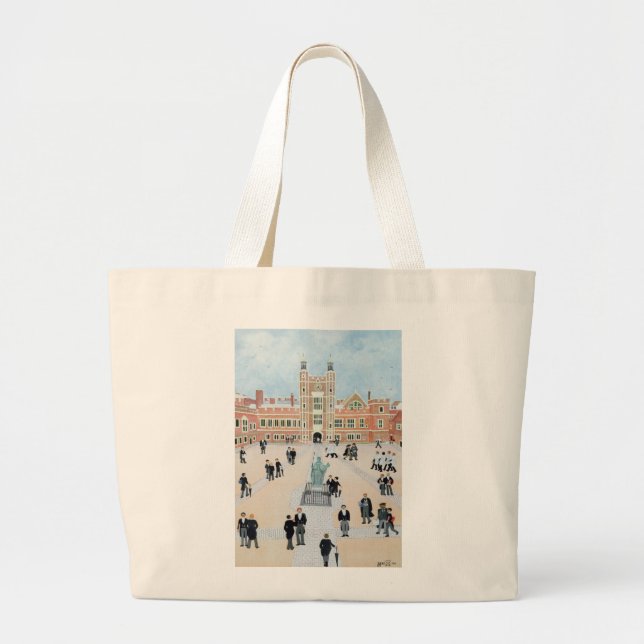 Eton College School Yard 1991 Large Tote Bag (Front)