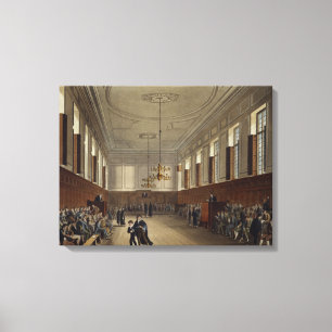 Eton School Room, from 'History of Eton College', Canvas Print
