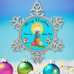 Étonnant ornements de Noël hawaïens PERSONNALISÉS