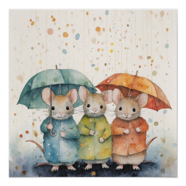 Étonnant poster de souris (Devant)