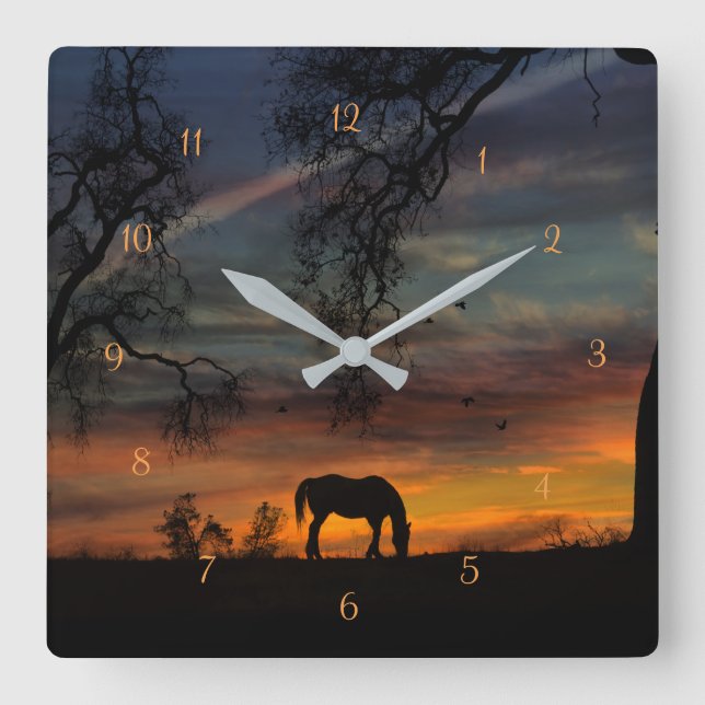 Étonnante Horloge Cheval Du Sud-Ouest (Recto)