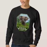 Etosha National Park Namibia Elephant Watercolor