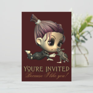 Étrange Amis Halloween Fête Invitation